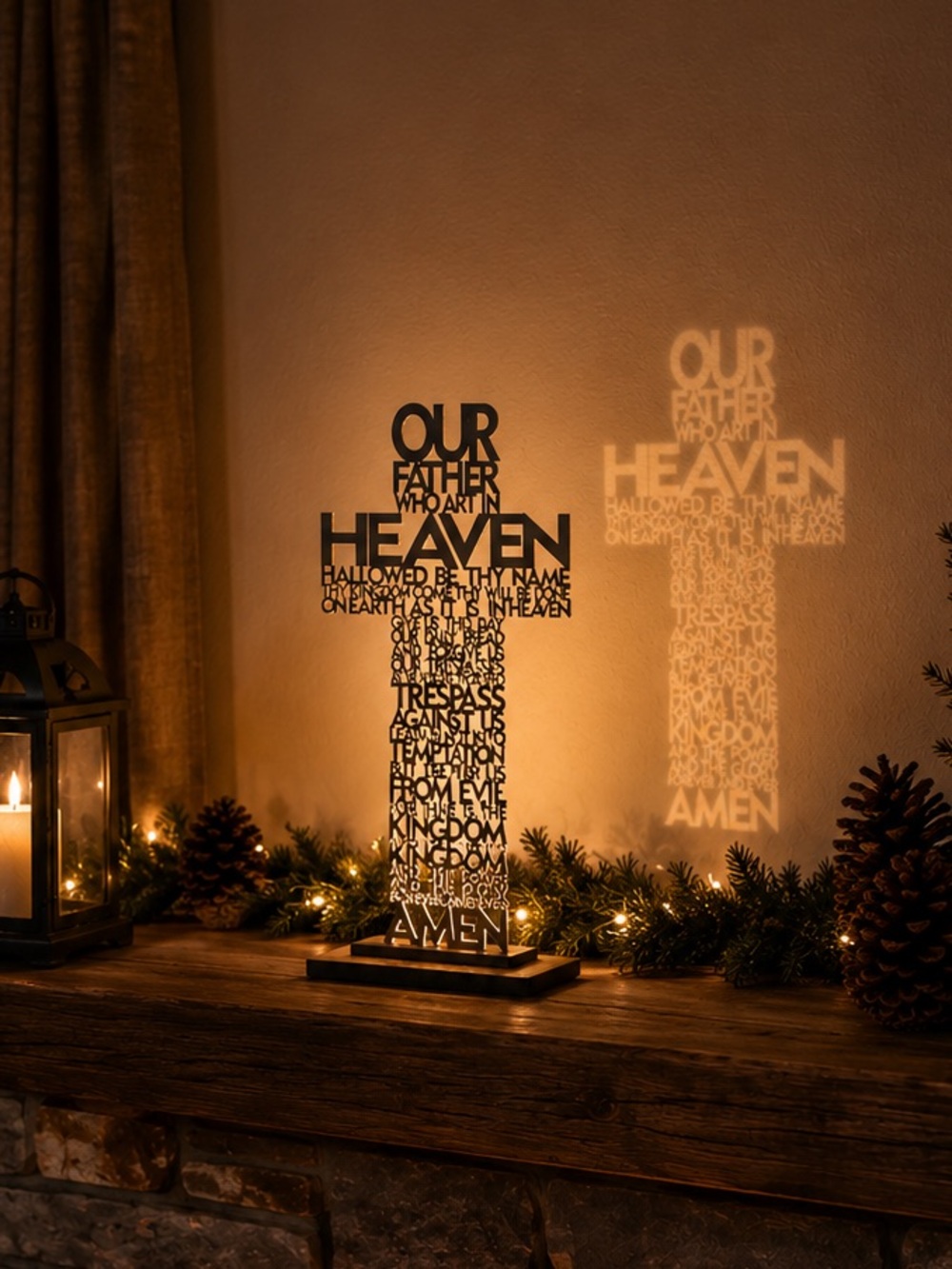 Handcrafted By Me- Wood Lord’s Prayer Shelf Sign!
